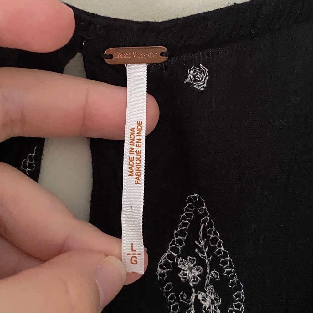 Free People Diamond Embroidered Shirt - Picture 6 of 7